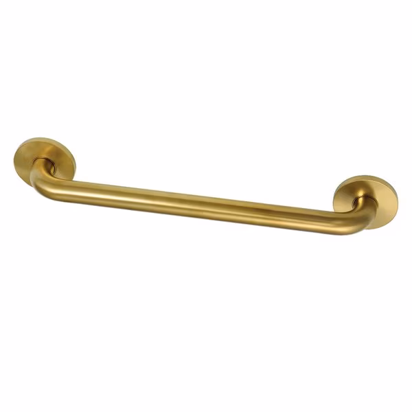 GLDR814187 18-Inch X 1-1/4-Inch OD ADA Grab Bar, Brushed Brass